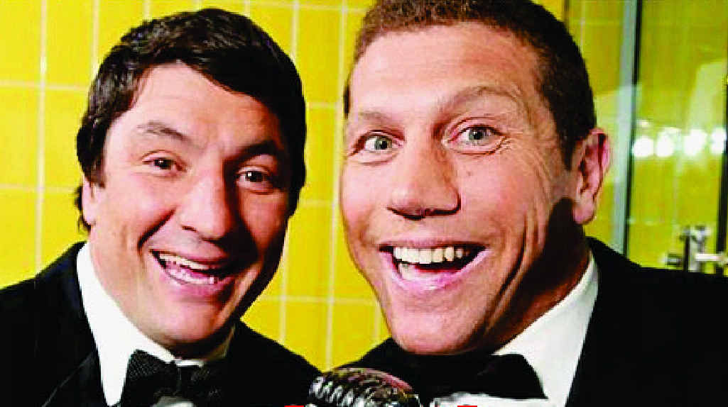 FUNNY FOOTY FELLOWS: Fox Sports’ Fletch and Hindy are coming to Gladstone. FUNNY FOOTY FELLOWS: Fox Sports’ Fletch and Hindy are coming to Gladstone.